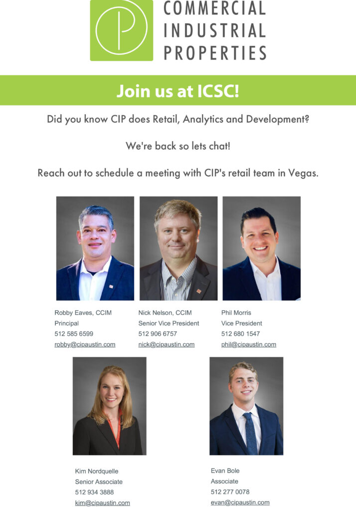 Did you know CIP does Retail, Analytics and Development?
We're back so lets chat! 
Reach out to schedule a meeting with CIP's retail team in Vegas.
